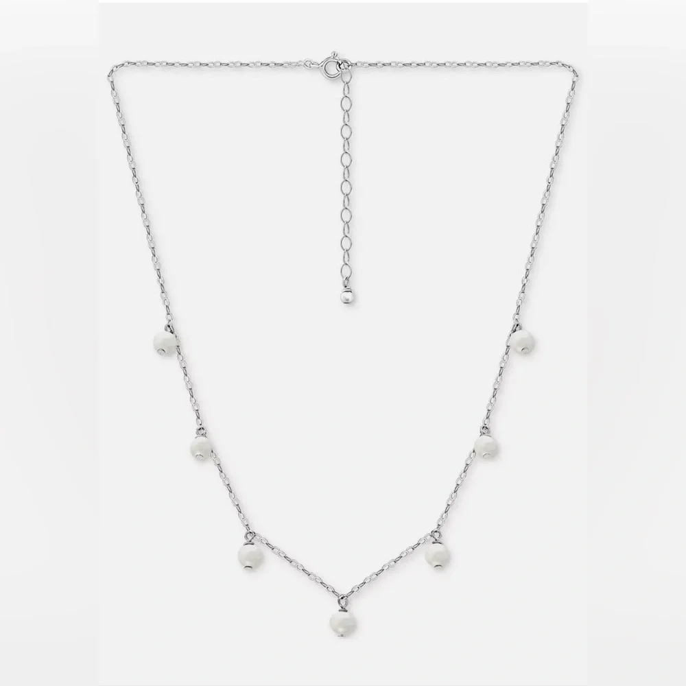 Giani‎ Bernini Macy's Cultured Freshwater Pearl Dangle Necklace Sterling silver